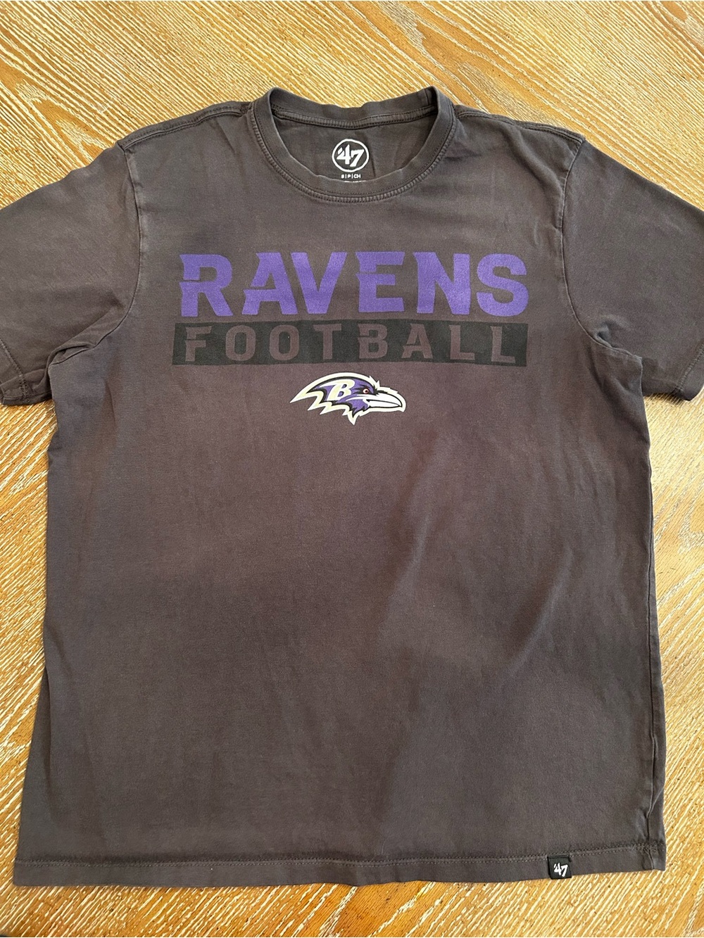 47 Baltimore Ravens Black and Purple Graphic Tee